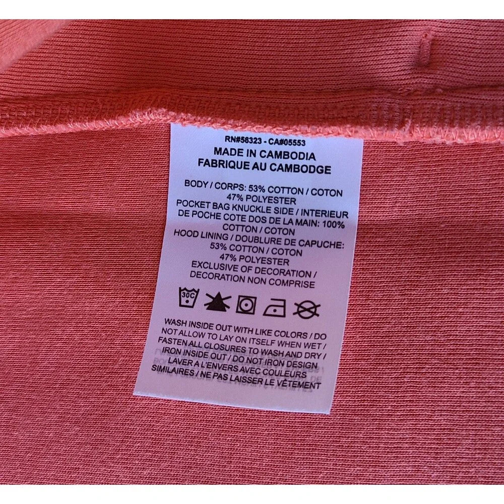 Nike Tech Fleece Hoodie Full Zip Coral Pink Black Youth XS Hooded Jacket EUC